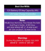 12v 5 Watts DC LED Bulb with inbuilt Heatsink Plate, B22 Type Holder, Directly Run on Any 12 Volts Battery Supply (Pack of 5) - Image 4