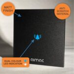 Almac Touch sense Door Bell Switch, Black Plexiglass Matt Finish material - Image 3