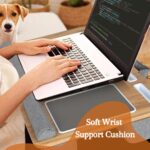 Laptop Tray with Pillow Cushion - Adjustable Lap Desk for Bed & Sofa - Built-in Mouse Pad, Wrist Rest & Phone Holder - Fits Up to 17" Laptops - Portable Writing & Gaming Tray - Image 3