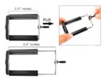 3110 Tripod Stand with Adjustable Height Settings & a Mobile Phone Holder Adjustable Aluminium Alloy Tripod for Phones & Camera, 350 Mm-1020 Mm, 1/4 Inch Screw + Mobile Holder Bracket - Image 4