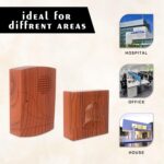 GLUN® Smart Wireless Home Doorbell, Calling Bell for Home and Office Easy Install Battery-Powered Wooden Finish Elegant Design with Upto 100 Meter Range - Image 5