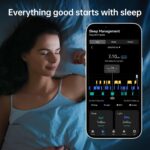 Smart Ring with Call/Clock/Events Alerts, No APP Subscription, Body Temp/Heart Rate/Women's Health Tracker, 5ATM Waterproof Fitness Ring for Android & iOS (Silver,6#) - Image 5