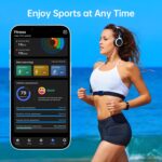 Smart Ring with Call/Clock/Events Alerts, No APP Subscription, Body Temp/Heart Rate/Women's Health Tracker, 5ATM Waterproof Fitness Ring for Android & iOS (Silver,6#) - Image 6
