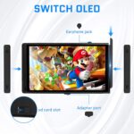New World Dust Proof Plugs Kit for Nin-tendo Switch OLED Accessories, 11 Soft Silicone Dust Plug Cover for Switch OLED Console and Dock, 3 Thumb Grip Caps for Switch OLED Joy Con - Image 6