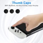 New World Dust Proof Plugs Kit for Nin-tendo Switch OLED Accessories, 11 Soft Silicone Dust Plug Cover for Switch OLED Console and Dock, 3 Thumb Grip Caps for Switch OLED Joy Con - Image 7