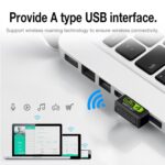 2-in-1 Wireless Bluetooth & WiFi Dongle (USB), Adapter for PC/Laptop/Desktop – Bluetooth 4.2, Up to 150 Mbps, 2.4GHz, Black (Pack of 1) - Image 3