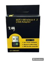 2-in-1 Wireless Bluetooth & WiFi Dongle (USB), Adapter for PC/Laptop/Desktop – Bluetooth 4.2, Up to 150 Mbps, 2.4GHz, Black (Pack of 1) - Image 4