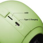 ZEBRONICS Sound POD 30 Portable Bluetooth Speaker, 12 Watts, Upto 8 Hours Playback, Passive Radiator, BTv5.3 | mSD | TWS | Splash Proof, RGB LED, Carry Handle, Deep Bass (Green) - Image 7