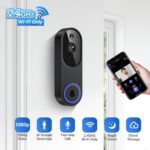 Wireless Video Doorbell Camera, 2.4G WiFi Only, Indoor/Outdoor Surveillance, Smart AI Human Detection, 2-Way Talk, Night Vision, Live View, Cloud Storage (Sold Separately) - Image 4