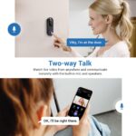 Wireless Video Doorbell Camera, 2.4G WiFi Only, Indoor/Outdoor Surveillance, Smart AI Human Detection, 2-Way Talk, Night Vision, Live View, Cloud Storage (Sold Separately) - Image 5