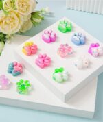 15 Pcs Squishy Toy, Funny Taba Squishy Cat Paw Colorful Fidget Toys Suitable Stress Relief Collection Decoration Entertainment Classroom Playtime Office Desk Relaxation Fun（Color Random） - Image 5