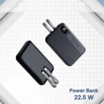 9000mAh Power Bank with Built-in Type-C & Micro USB Cable, 22.5W Wired Output Portable Charger for Mobile, Tablet, Earbuds & Smartwatch – Black - Image 4