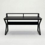 TEKAVO Qri Computer Table for Home Pc | Office Table for Home | Lower Shelf & Moniter Riser, Laptop Table, Worktable, Study Table, Workstation | Black Wood, Metal, (150 Cm x 60 Cm) - DIY - Image 6