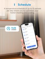 meross - Smart Temperature Controller Thermostat for Heating Control Monitor, Cooling 120V, 15A, 1800W, Works with Apple Home, Alexa, Google Home for crafting - Image 9