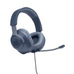 JBL Quantum 100 Wired Over Ear Gaming Headphones with Mic, 40mm Dynamic Drivers, Quantum Sound Signature, Detachable Mic, Memory Foam Cushioning, PC/Mobile/PS/Xbox/Nintendo/VR Compatible (Blue) - Image 3