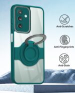 Jkobi Back Cover Case with Stand for Samsung Galaxy M36 | Samsung Galaxy F36 (Built-in Ring Holder Kickstand | Lifetime Anti Yellow | Camera Protection) - Image 5