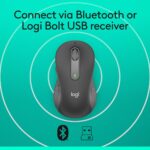 Logitech Signature M650 Wireless Mouse - for Small to Medium Sized Hands, 2-Year Battery, Silent Clicks, Customisable Side Buttons, Bluetooth -Graphite - Image 5