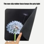 Mouse Pad, Gaming Mouse Pad, Non-Slip Rubber Base Mouse Mat with Designs for Laptop, Computer & Office, 9.5 x 7.9 x 0.12 inches (Dandelion 2) - Image 3
