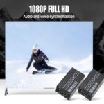 150M HDMI Extender Over Cat5/6E,1080P 60Hz HDMI Extender Over Cat-5 RJ45 Cable Transmitter Receiver Long Range up to150m Support 4kx2k 3D for Computer/HDTV etc. (Black) - Image 9