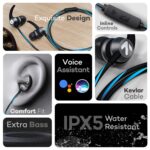 GOBOULT BassBuds X1 in-Ear Wired Earphones with 10mm Extra Bass Driver and HD Sound with mic (Blue) - Image 3
