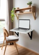 NE Furniture Modern White Desk Work from Home Table, Home Office Computer Table, Kids Study Desk Office Table, (DIY) (TAG White Marble) - Image 4