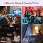 THIRDREALITY Zigbee Smart Color Bulb ZL1 4 Pack, Zigbee hub required,Compatible with Home Assistant, SmartThings,Aeotec,Homey,Hubitat or Echo Devices with Built-in Zigbee hub,A19 RGBCW Bulb,80 - Image 6