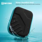 AirCase 2.5 Inch External Hard Drive Case with Shockproof EVA Hardshell & Soft Lining | Travel Organizer Pouch with Mesh Pocket, Zipper Closure for HDD/SSD, Earphones, Cable, Charger & Gadgets(Black) - Image 4