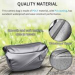 INNOREL 6L Camera Sling Bag,Crossbody Lightweight Camera Bag Waterproof Camera Case CB0635 Silver with Tripod Holder,DSLR/SLR/Mirrorless for Travel, Cycling, Work, Sport, Hiking, Gym - Image 3