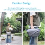 INNOREL 6L Camera Sling Bag,Crossbody Lightweight Camera Bag Waterproof Camera Case CB0635 Silver with Tripod Holder,DSLR/SLR/Mirrorless for Travel, Cycling, Work, Sport, Hiking, Gym - Image 7