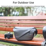 INNOREL 6L Camera Sling Bag,Crossbody Lightweight Camera Bag Waterproof Camera Case CB0635 Silver with Tripod Holder,DSLR/SLR/Mirrorless for Travel, Cycling, Work, Sport, Hiking, Gym - Image 8