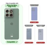 Mr. Case Back Cover for Motorola Moto Edge 70 5G Sleek Frosted Translucent Back Compatible with Wireless Charging | Anti-Scratch Shockproof Phone Case - Orange - Image 3
