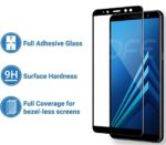 Glasgow Premium Edge to Edge Tempered Glass Screen Protector for Samsung Galaxy A8 Plus 2018 [flexible] [Gorilla] Bubble Free Installation [Screatch proof] [Guard] - Image 4