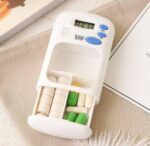 Avenn Mini Portable Pill Box with Digital Alarm Timer, Travel Medicine Organiser, 9x5.5x2 cm - Image 3
