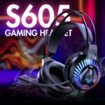 Aula S605 Professional RGB Gaming Headphones with Adjustable Mic Wired Gaming Headset (Black, Over Ear) - Image 3