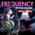 Aula S605 Professional RGB Gaming Headphones with Adjustable Mic Wired Gaming Headset (Black, Over Ear) - Image 7