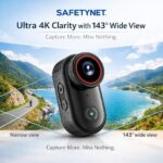 SAFETYNET Wearable Thumb Body Camera with WiFi | 143° Wide Angle Mini Camera for Bike Riding & Travel Vlogging | Magnetic Clip Design | 150 Min Recording | Supports 256GB - Image 4