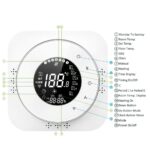 95-240V Wi-Fi Smart Thermostat 5+1+1 Six Periods Programmable Thermostat Voice APP Control Backlight LCD Boiler Heating Thermoregulator Compatible with Amazon Echo Google Home Tmall Genie - Image 3
