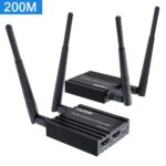 ETZIN Wireless HDMI Transmitter and Receiver Extender 200m(656Ft) 5.8GHz 1080P@60Hz Audio Video Extender Kit and HDMI Loop-Out for TV,DSLR Camera,Projector,DVR,Laptop,PS5,Switch - Image 3