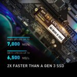 SP Silicon Power US75 4TB SSD PCIe Gen 4x4 R/W Up to 7,000/6,500 MB/s, M.2 2280 Internal Solid State Drive (SP04KGBP44US7505IN) - Image 3