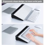 Varhomax Glass Desk Whiteboard with Storage, Desktop Organizer to-do List Memo Notepad Dry Erase White Board for Home Office and School Supplies (Black&White) - Image 7