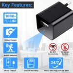 BIGASUO Mini Hidden Camera 1080p Full HD Plug & Play Spy Cam Secret Camera for Home Hidden & Office Use Mini Spy Camera Works While Charging Supports 256GB Security Surveillance (B88) - Image 3