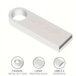 SippyTales® 64GB Premium Mini Metal USB Flash Drive, Keyring Design, Silver Finish, 2.0, Upto 10mbps - Image 3