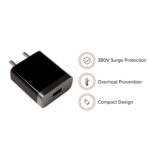 Fast Charger Compatiable with 1 Meter Micro USB Type B Charger for Xiaomi Redmi Note 3, Redmi Note 5 Pro, Mi Note 4 9/9A/9i/4//7/7A/Y1 Adapter Like Wall Charger | Android USB Charger (2.4 Amp, Black) - Image 5
