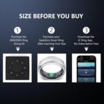 Smart Ring for Women Men - Fitness Ring with Sleep & Step Tracker | Waterproof Health Ring with Heart Rate Monitor, Compatible with iOS & Android, No App Subscription (Silver, 11) - Image 3