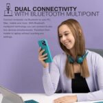 JLab Go Work Pop On-Ear Wireless Headset, Teal, 50+ Hours Playtime, Bluetooth Multipoint, Rotating Boom Mic, Noise Canceling MEMS Microphone, Light-Weight and Portable, for PC/Mac or Mobile (Teal) - Image 3