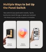 Panel Switch S100 White – Smart Wall Switch with Touch Control, Scene Control, Wireless Remote via Aqara Home App, Works with Apple HomeKit, Alexa & Google, Requires Aqara Hub - Image 3