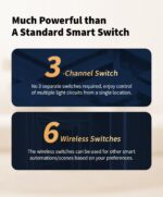 Panel Switch S100 White – Smart Wall Switch with Touch Control, Scene Control, Wireless Remote via Aqara Home App, Works with Apple HomeKit, Alexa & Google, Requires Aqara Hub - Image 6