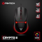 Fantech Crypto 2 Wired RGB Gaming Mouse 8000 DPI, 6 Programmable Buttons, Ergonomic Anti-Slip Design, Durable Huano Switches for PC Laptop - Image 3