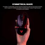 Fantech Crypto 2 Wired RGB Gaming Mouse 8000 DPI, 6 Programmable Buttons, Ergonomic Anti-Slip Design, Durable Huano Switches for PC Laptop - Image 4
