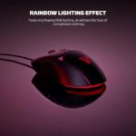 Fantech Crypto 2 Wired RGB Gaming Mouse 8000 DPI, 6 Programmable Buttons, Ergonomic Anti-Slip Design, Durable Huano Switches for PC Laptop - Image 6